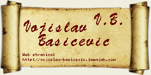 Vojislav Bašičević vizit kartica